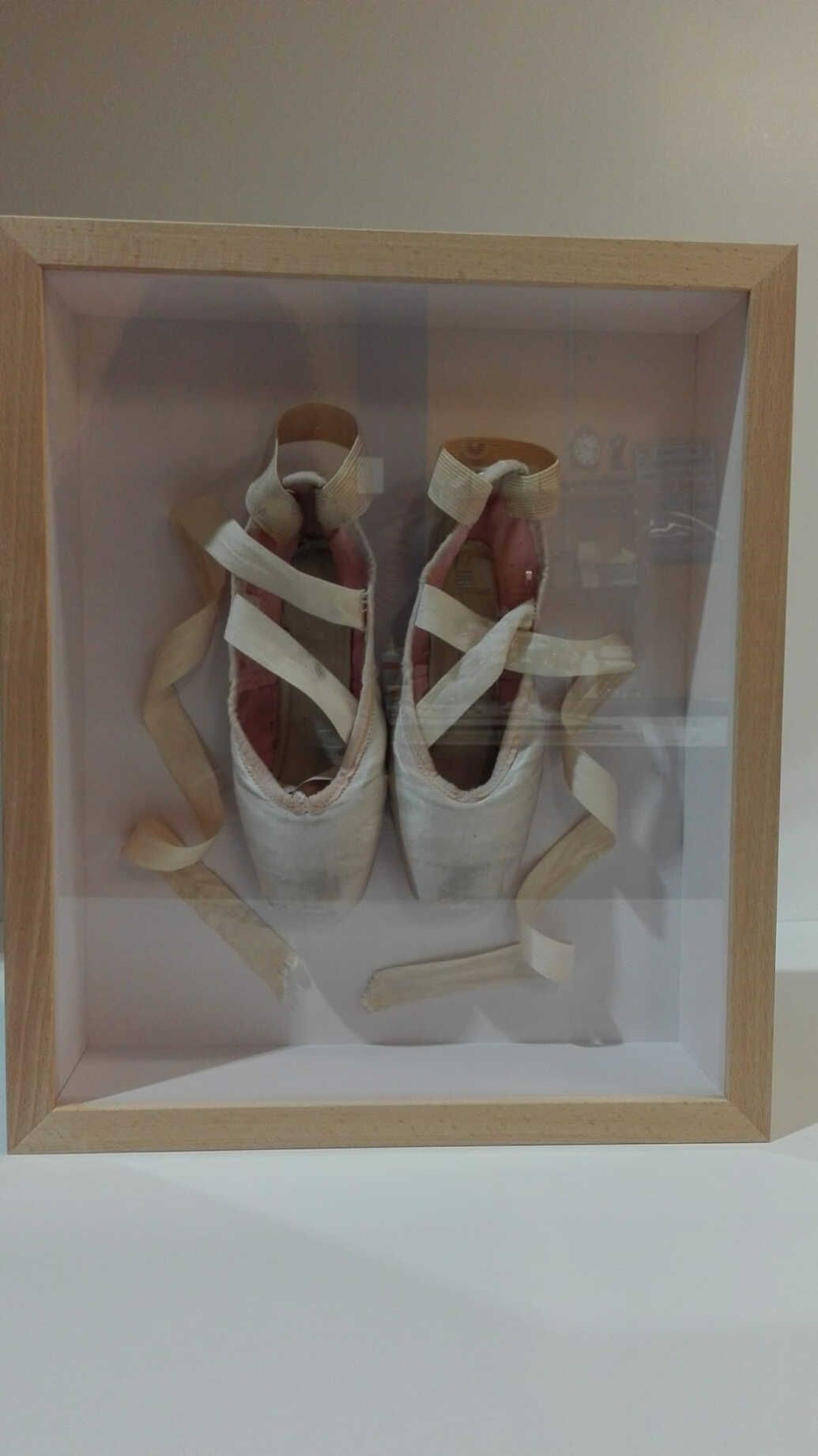 enmarcación de zapatillas de ballet